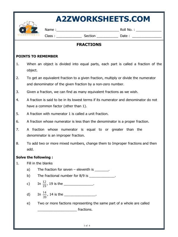 Fractions