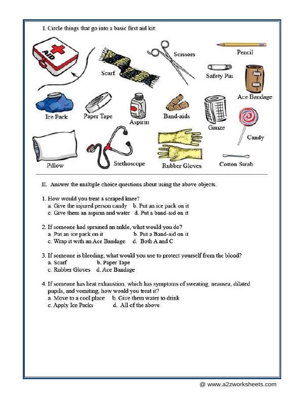 A2ZWorksheets:General Awareness-Safety-Safety On Road-02