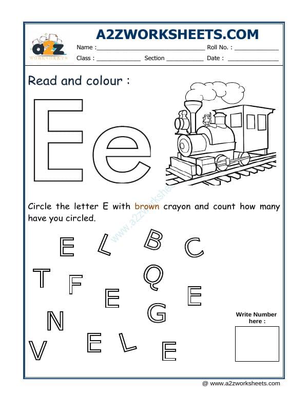 Read And Colour E