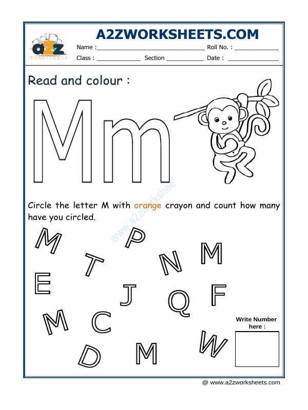 Read And Colour M