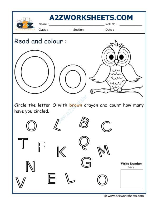 Read And Colour O