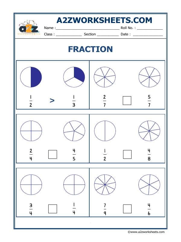 A2ZWorksheets:Maths-Fractions-Fun With Fractions - 02