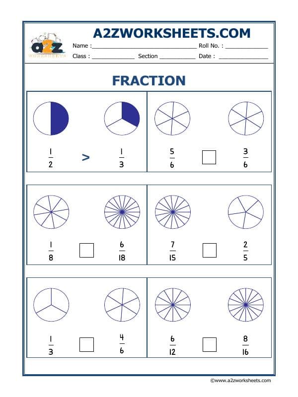 A2ZWorksheets:Maths-Fractions-Fun With Fractions-03