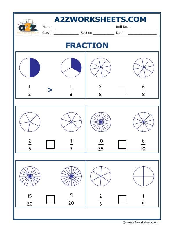 A2ZWorksheets:Maths-Fractions-Fun With Fractions-04