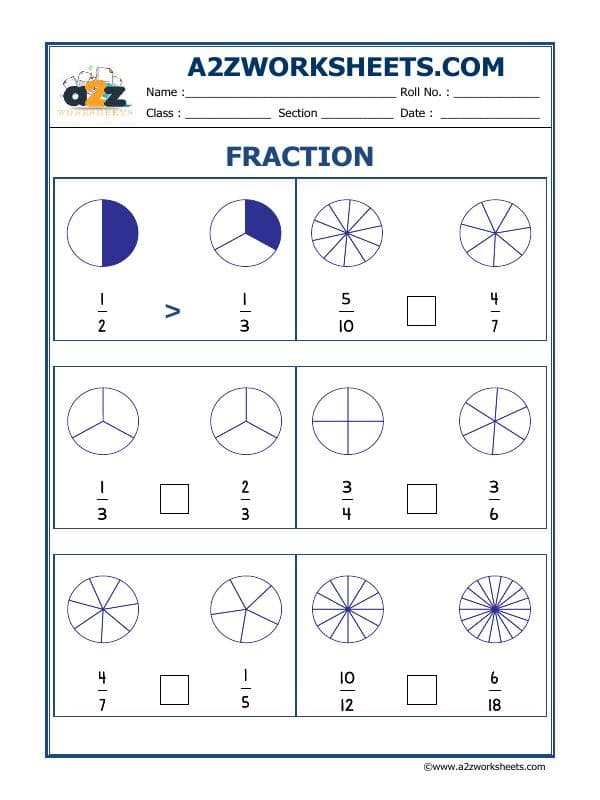 A2ZWorksheets:Maths-Fractions-Fun With Fractions-06