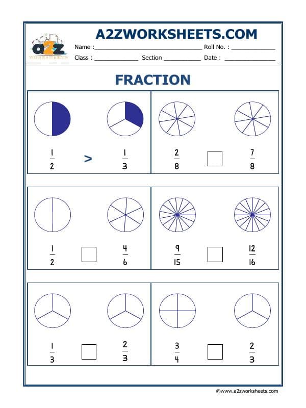 A2ZWorksheets:Maths-Fractions-Fun With Fractions-08