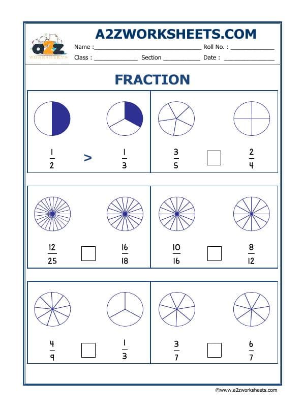 A2ZWorksheets:Maths-Fractions-Fun With Fractions-09