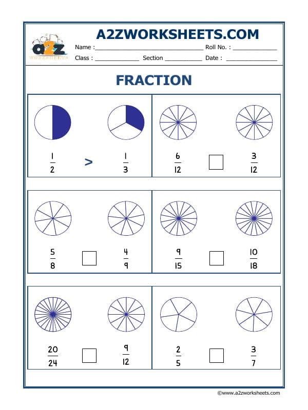 A2ZWorksheets:Maths-Fractions-Fun With Fractions-11