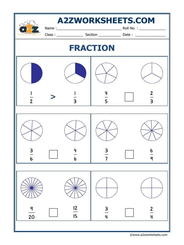A2ZWorksheets:Maths-Fractions-Fun With Fractions-12