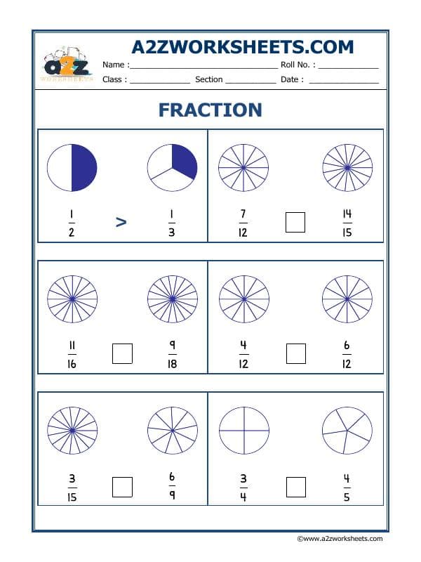 A2ZWorksheets:Maths-Fractions-Fun With Fractions-17