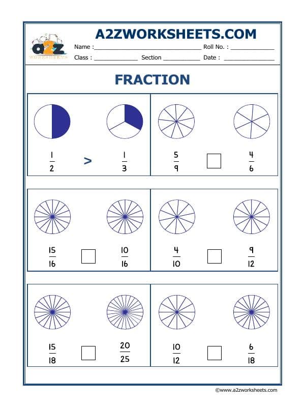 A2ZWorksheets:Maths-Fractions-Fun With Fractions-19