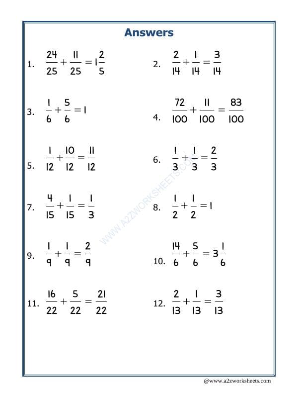 A2ZWorksheets:Maths-Fractions-Let's Practice Fraction Addition-06