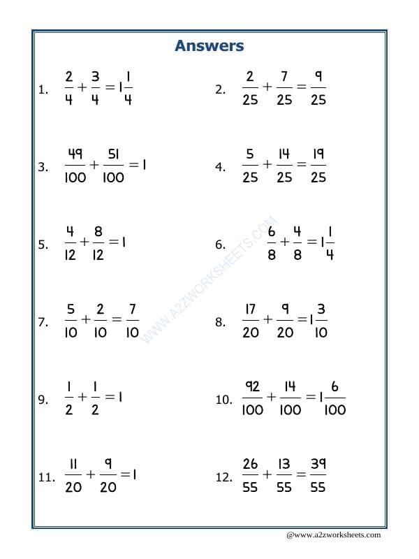 A2ZWorksheets:Maths-Fractions-Let'S Practice Fraction Addition-18