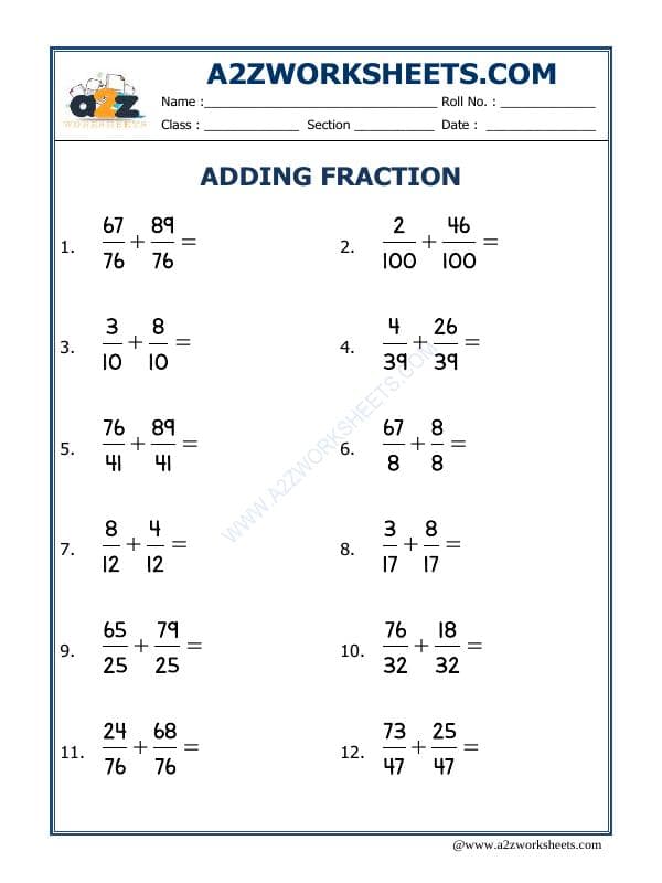 Let'S Practice Fraction Addition-23