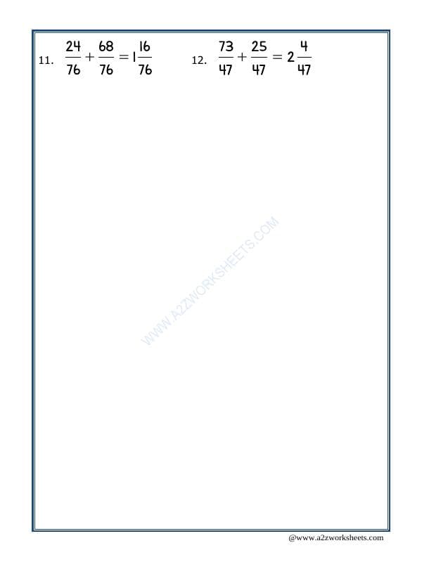 A2ZWorksheets:Maths-Fractions-Let'S Practice Fraction Addition-23