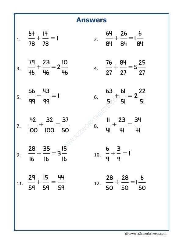 A2ZWorksheets:Maths-Fractions-Let'S Practice Fraction Addition-24