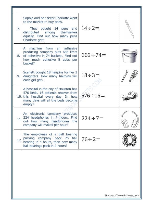 A2ZWorksheets:Maths-Division-Let's Practice Division-02