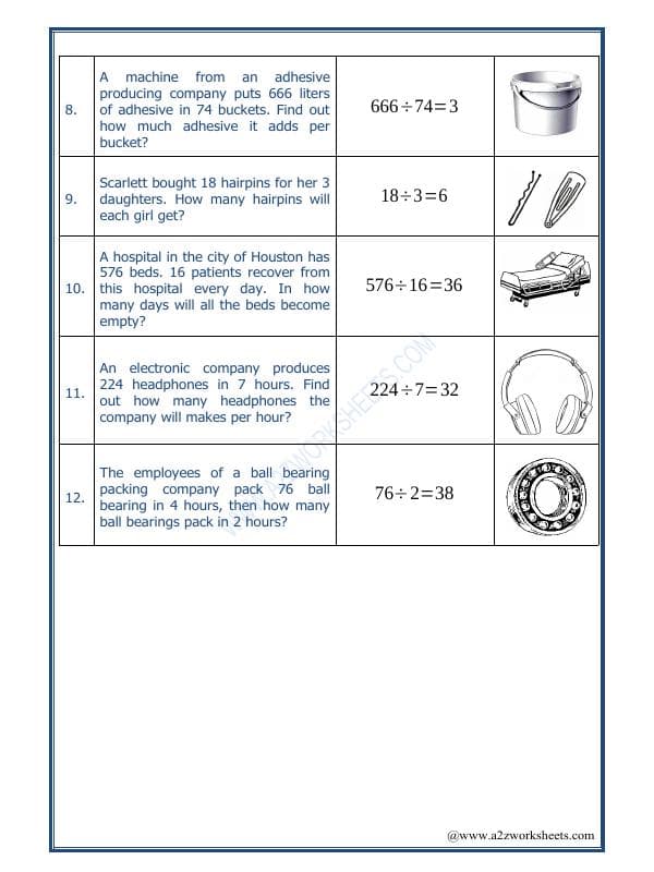 A2ZWorksheets:Maths-Division-Let's Practice Division-02