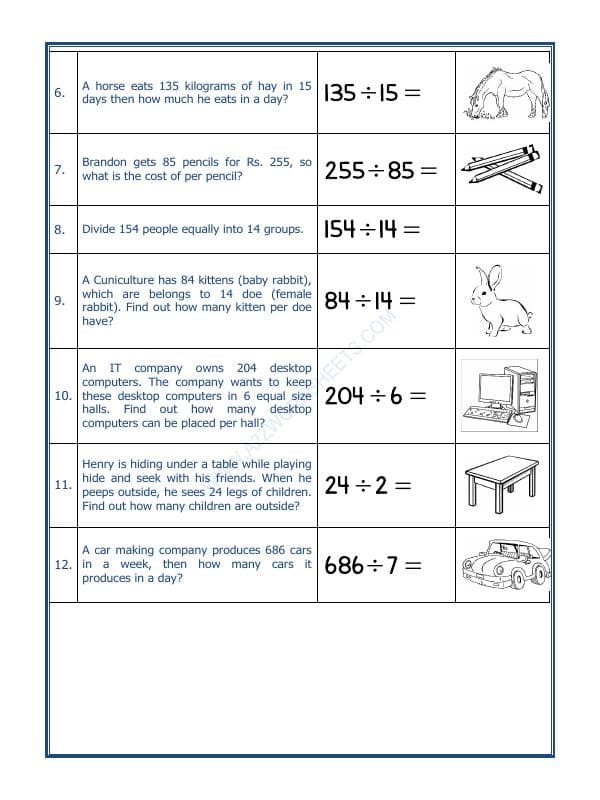 A2ZWorksheets:Maths-Division-Let's Practice Division-04