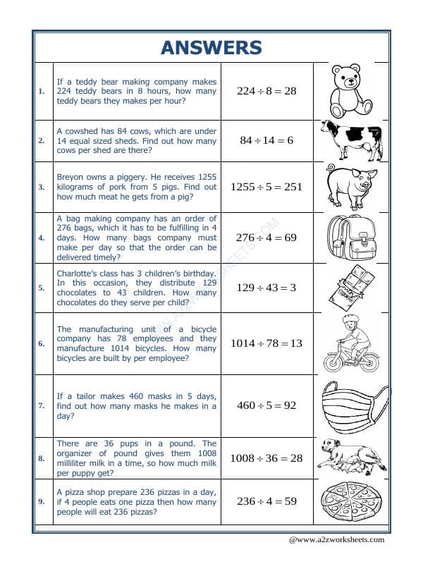 A2ZWorksheets:Maths-Division-Let's Practice Division-05