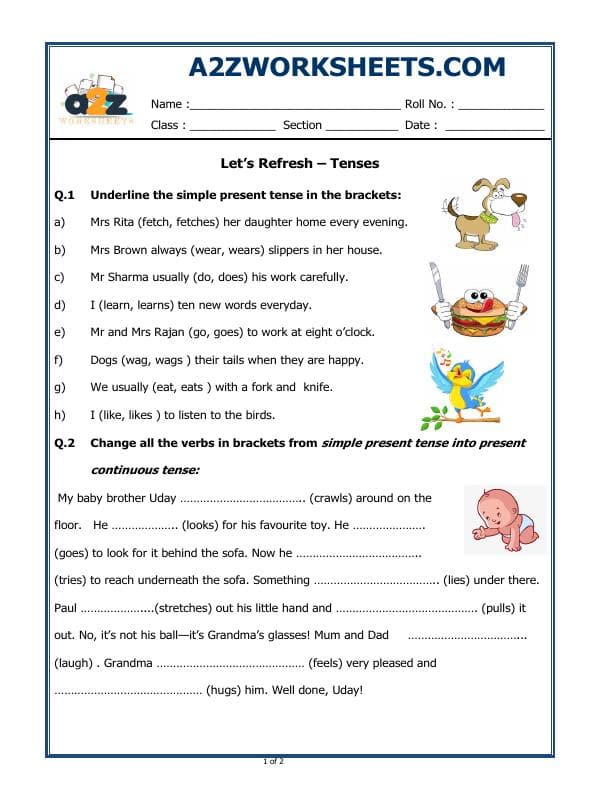 Let’s Refresh – Tenses