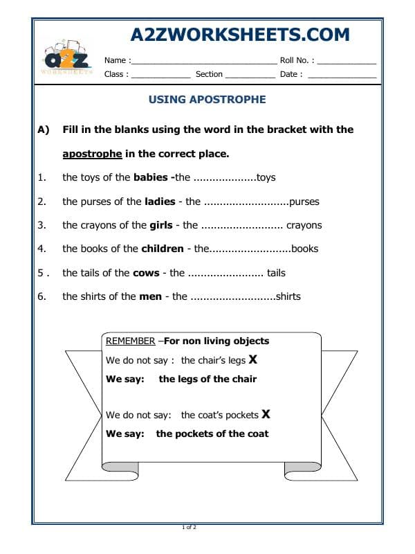 A2ZWorksheets:English-Grammar-Let's Practice Apostrophe-03