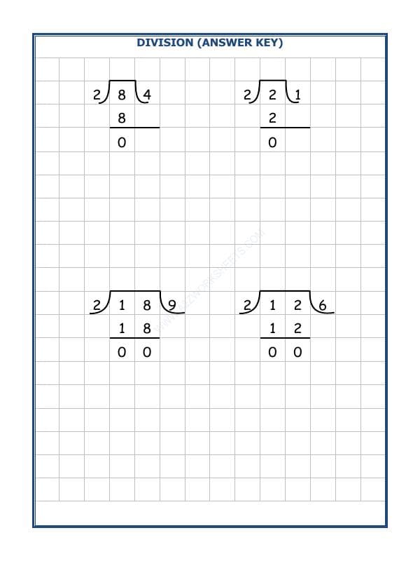 A2ZWorksheets:Maths-Division-Division By 2 - 2