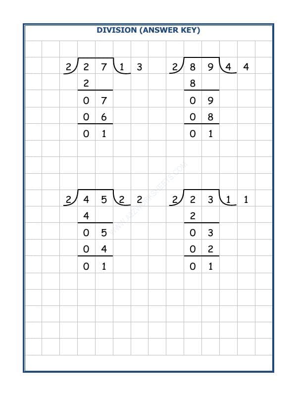 A2ZWorksheets:Maths-Division-Division By 2 - 5