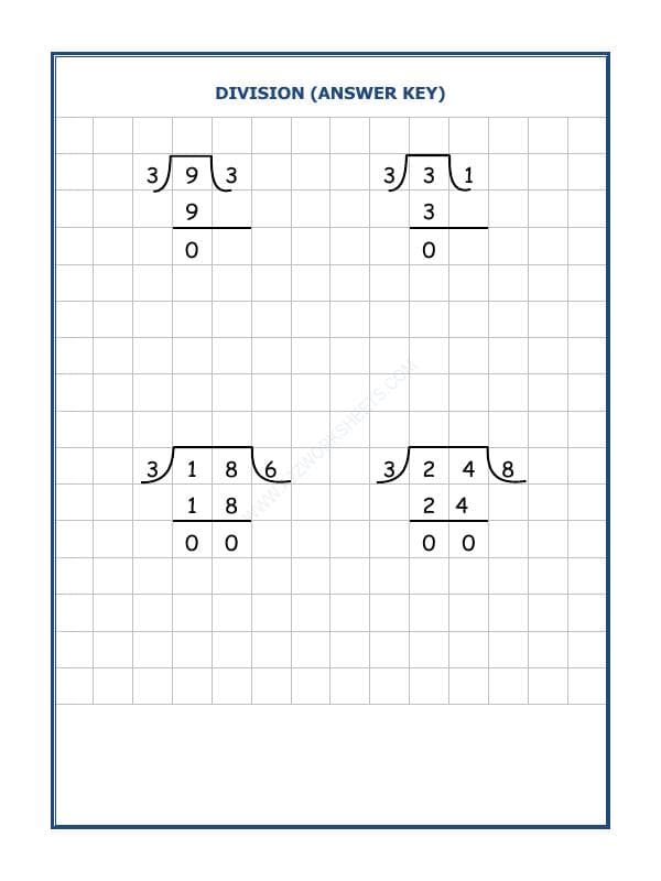 A2ZWorksheets:Maths-Division-Division By 3 - 1
