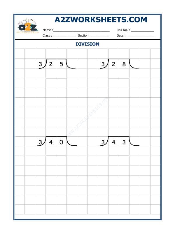 A2ZWorksheets:Maths-Division-Division By 3 - 8