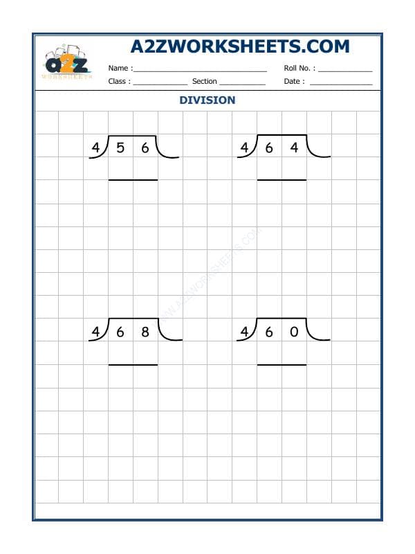 A2ZWorksheets:Maths-Division-Division By 4 - 4