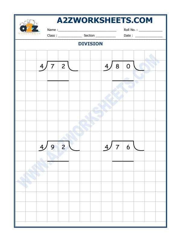 Division By 4 - 5
