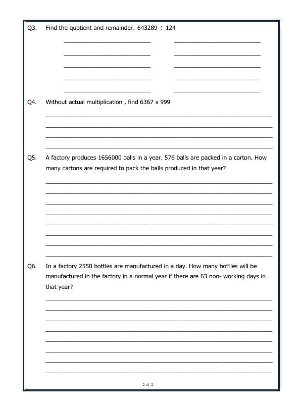 A2ZWorksheets:Maths-Multiplication-Multiplication And Division