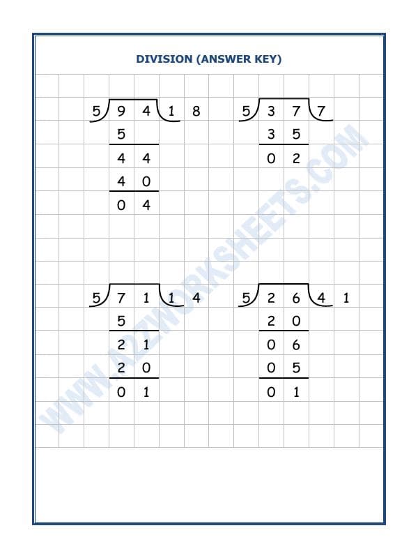 A2ZWorksheets:Maths-Division-Division By 5 - 16