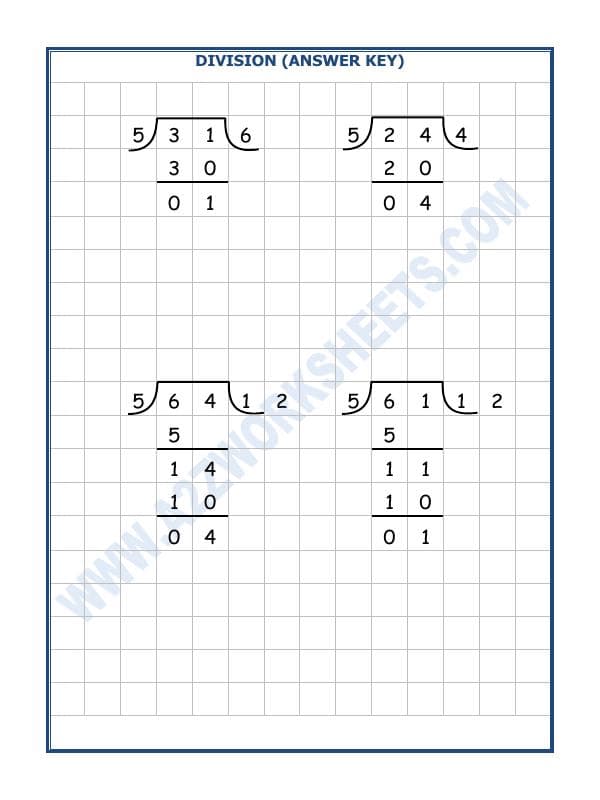 A2ZWorksheets:Maths-Division-Division By 5 - 19