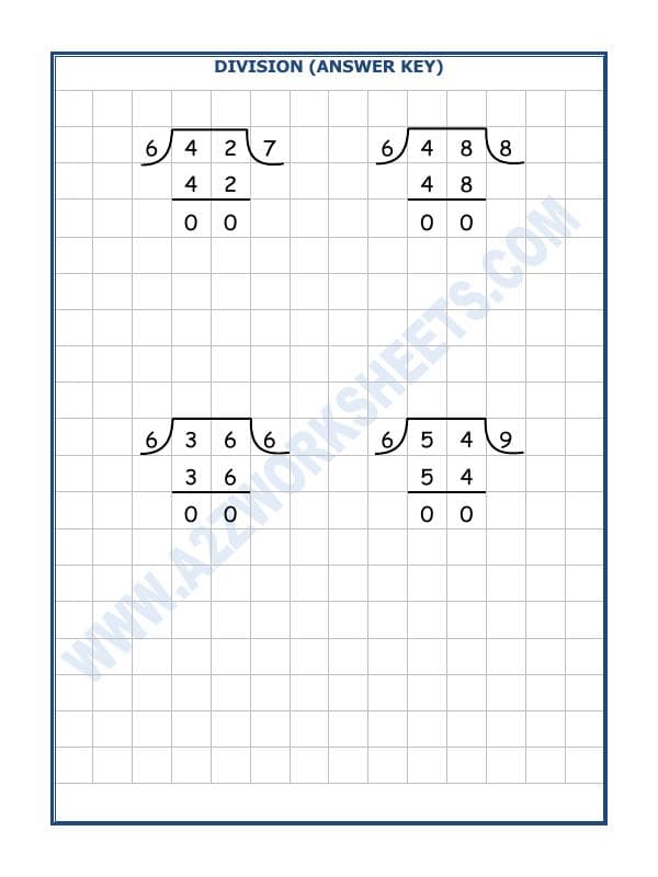 A2ZWorksheets:Maths-Division-Division By 6 - 1