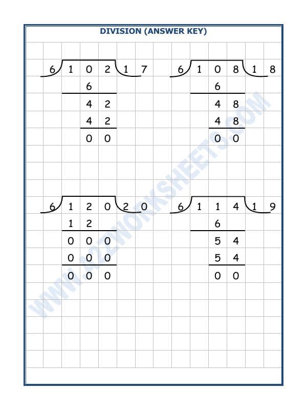 A2ZWorksheets:Maths-Division-Division By 6 - 4