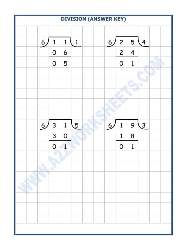 A2ZWorksheets:Maths-Division-Division By 6 - 5