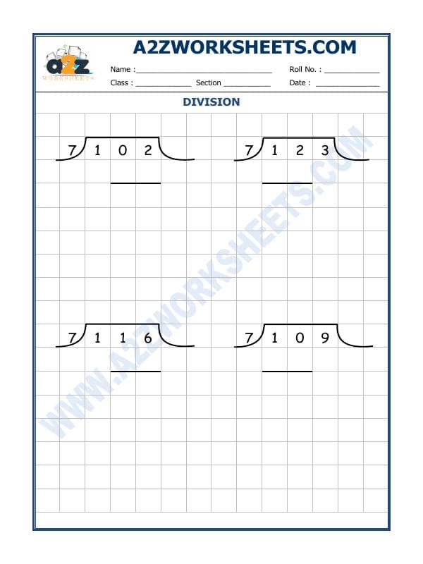 A2ZWorksheets:Maths-Division-Division By 7 - 5