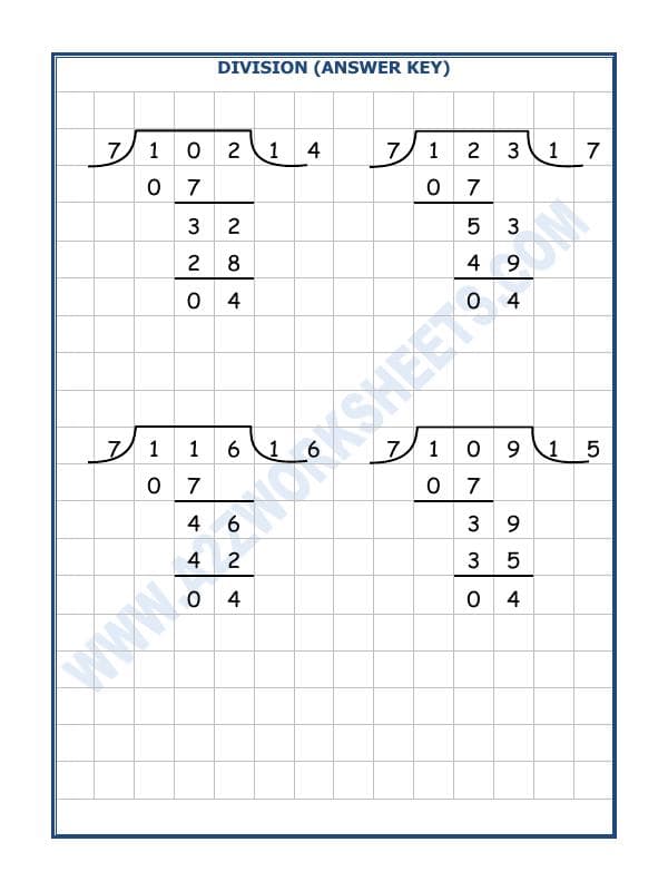 A2ZWorksheets:Maths-Division-Division By 7 - 5