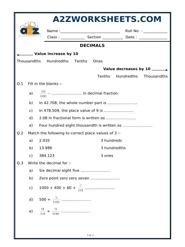 Decimals