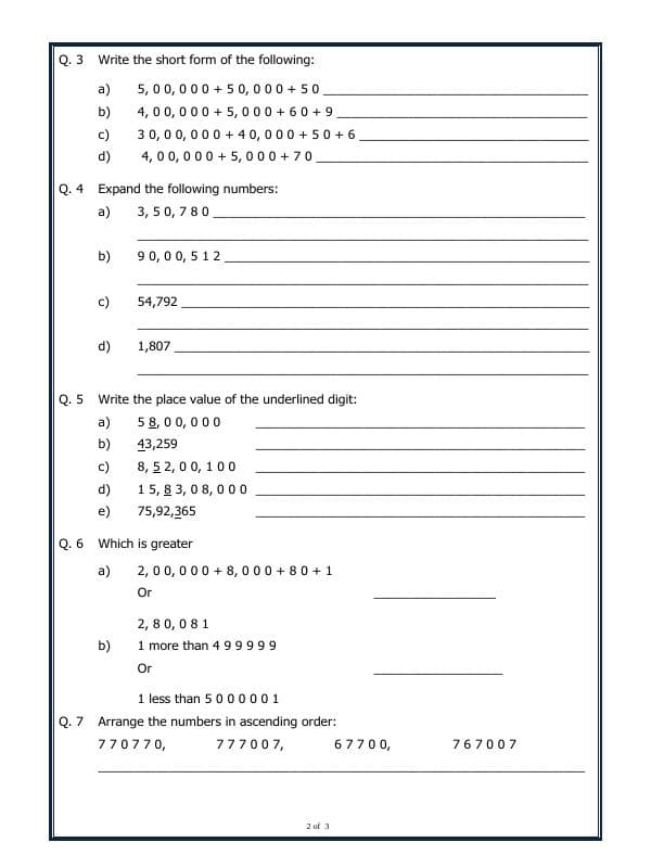 A2ZWorksheets:Maths-Numbers-Large Numbers