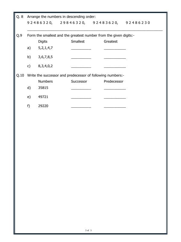 A2ZWorksheets:Maths-Numbers-Large Numbers