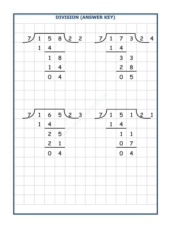 A2ZWorksheets:Maths-Division-Division By 7 - 18