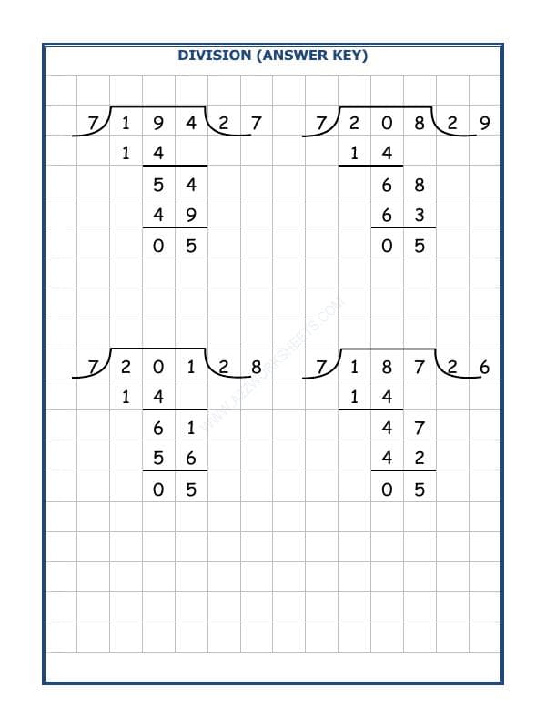 A2ZWorksheets:Maths-Division-Division By 7 - 19