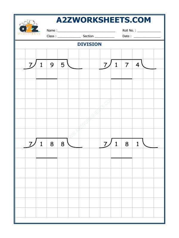 A2ZWorksheets:Maths-Division-Division By 7 - 23