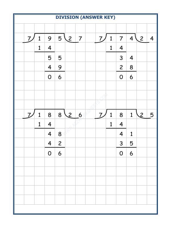A2ZWorksheets:Maths-Division-Division By 7 - 23