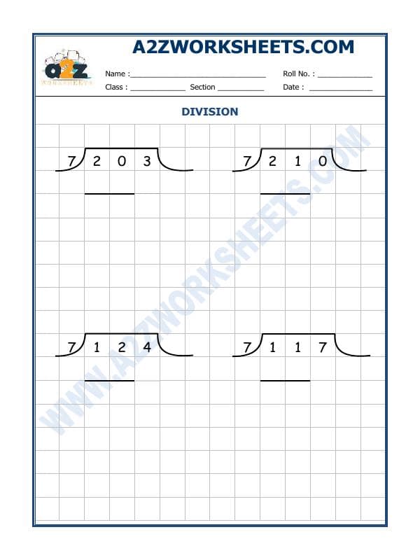A2ZWorksheets:Maths-Division-Division By 7 - 24