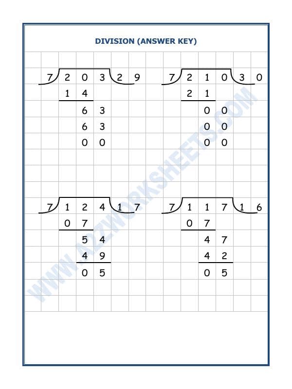 A2ZWorksheets:Maths-Division-Division By 7 - 24