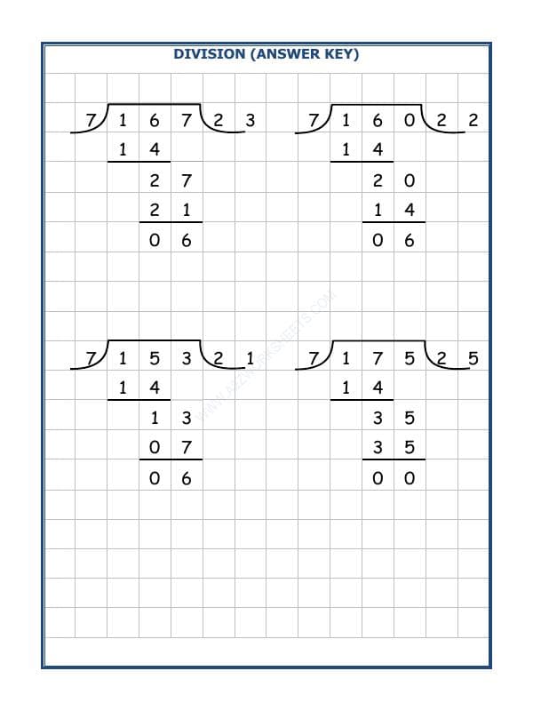 A2ZWorksheets:Maths-Division-Division By 7 - 27
